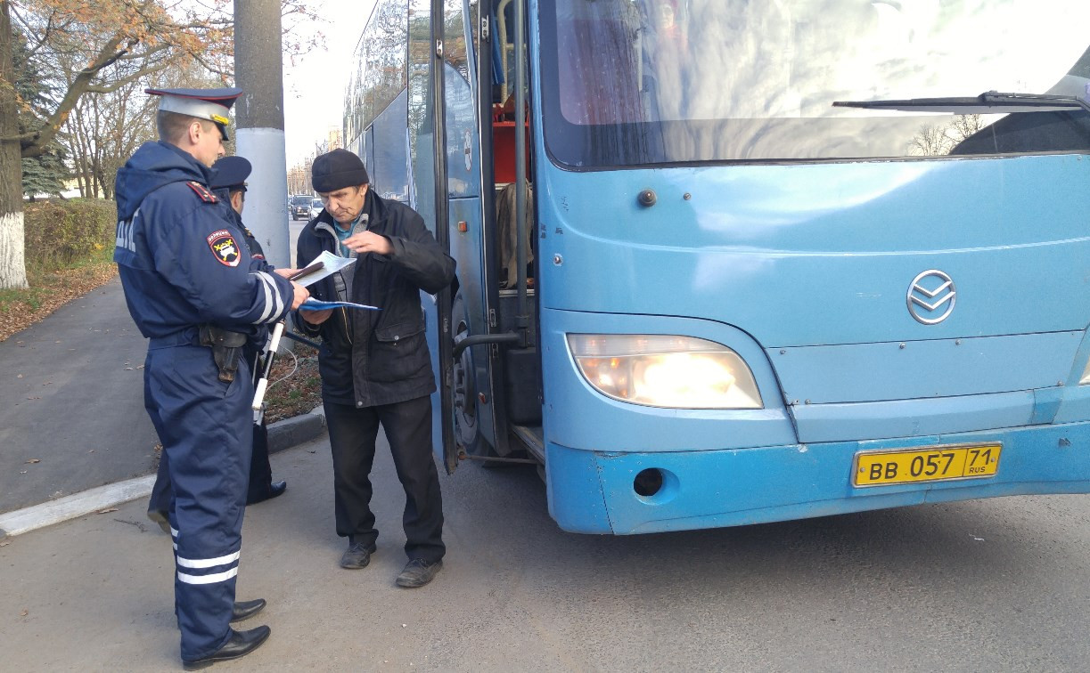 В Тульской области сотрудники ГИБДД проверят пассажирские автобусы