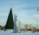На площади Ленина установили 30-метровую ёлку