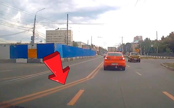 На пр. Ленина водитель «непринужденно» выехал на встречку