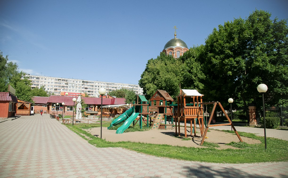 В сквере на улице Октябрьской появятся детские площадки, сцена и фонтан 