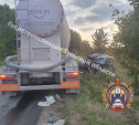 Под Тулой автоледи погибла, влетев в фуру на встречке
