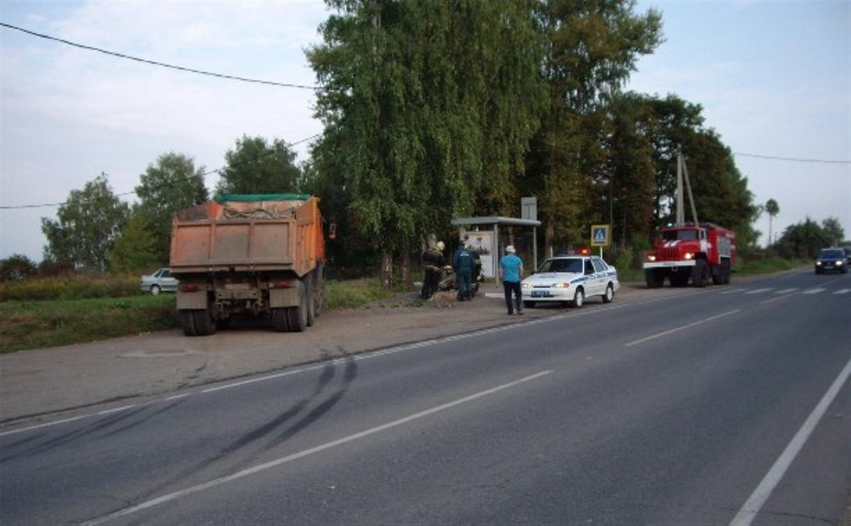В Ленинском районе КамАЗ сбил велосипедиста