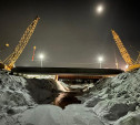 На новом Баташевском мосту в Туле приступили к монтажу железобетонных балок