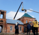 Храм в селе Ефремовского района обрел купол и крест