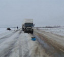 В Узловском районе «Лада Гранта» столкнулась с грузовиком «Скания»