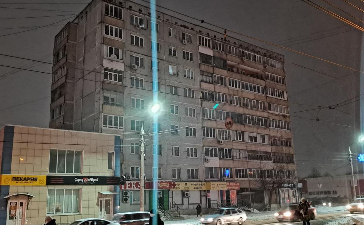 На улице Металлургов в Туле часть домов остались без электричества