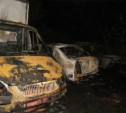 Ночью в Шатске сгорели три автомобиля