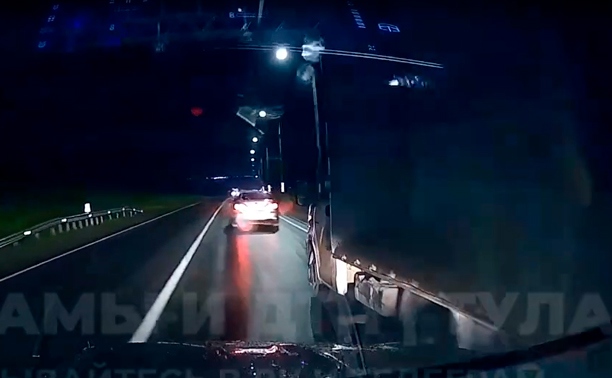 Неадекватную ГАЗель встретил автомобилист под Тулой