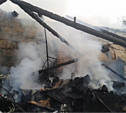 Вечером в Новомосковском районе сгорел жилой дом