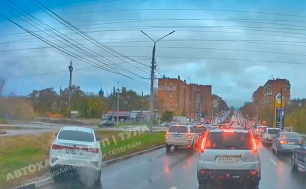 В Туле водитель «досрочно открыл» новую очередь Восточного обвода
