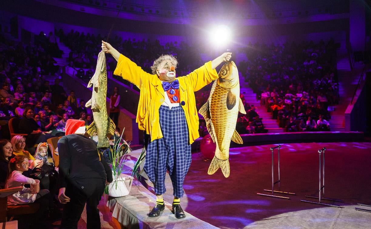 В Тульском цирке проходят социальные елки: сколько детей посмотрели представление бесплатно