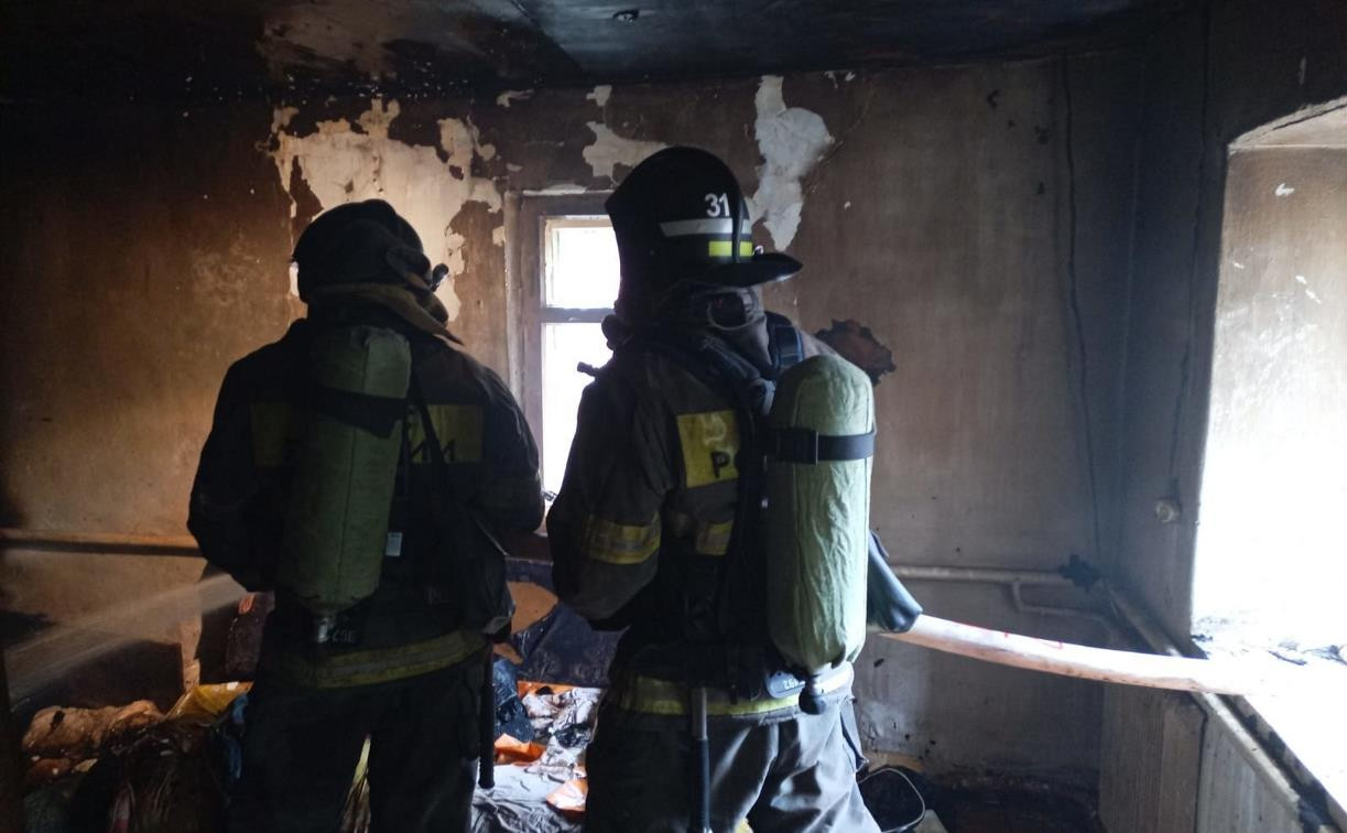 На пожаре в Щёкинском районе погибла 94-летняя женщина
