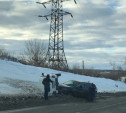 В Туле на Калужском шоссе «Нива» перевернулась после столкновения с «Ниссаном»