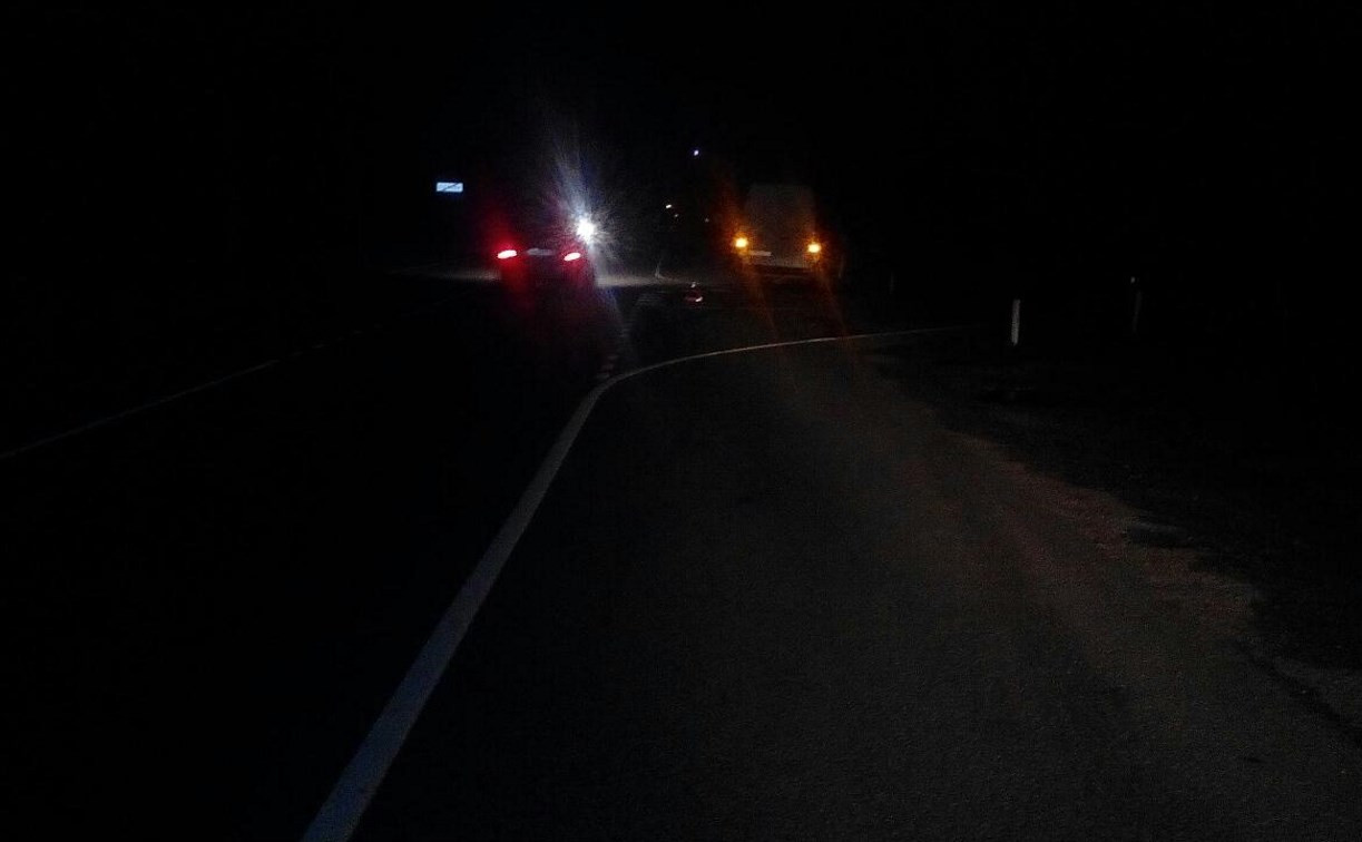 Ночью на М-2 «Крым» «Фольксваген» наехал на пешехода