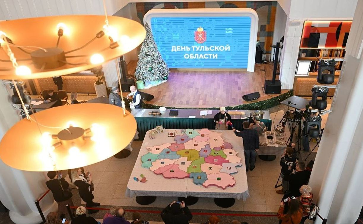 На выставке «Россия» представили карту Тульской области из белевской пастилы