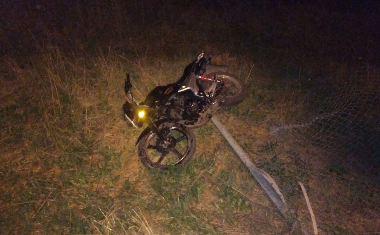 В Тульской области «бесправный» мотоциклист попал в ДТП