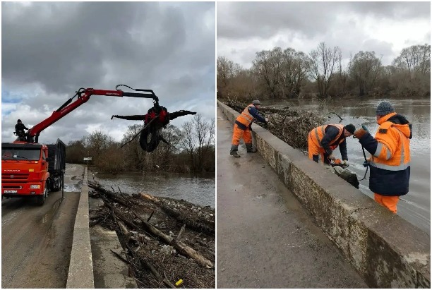 Еще в трех районах Тульской области открыли движение по мостам после паводка