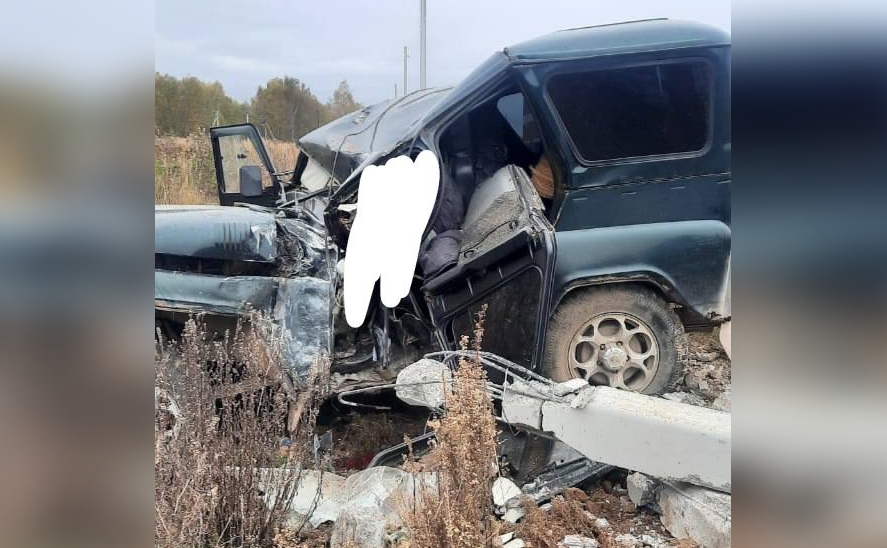 В Большой Туле УАЗ влетел в столб: водитель погиб