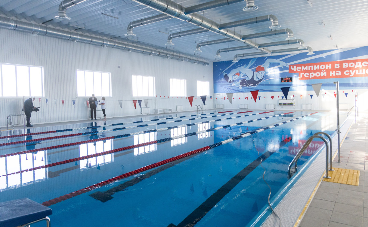 В тульском поселке Петровском открыли новый модульный бассейн