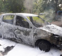 В Туле под утро загорелись два автомобиля