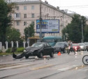 В Туле на проспекте Ленина столкнулись Daewoo Nexia и Chevrolet Lanos