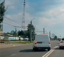 На пр. Ленина водитель фургона грубо нарушил ПДД