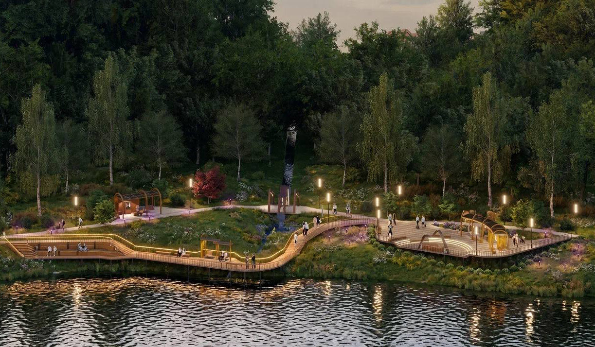 Какой будет благоустроенная набережная реки Олень в Киреевске 