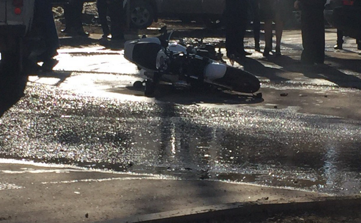 В Щекино мотоциклист попал в ДТП 