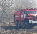 Под Тулой горят поля: пожарные спасли поселок от огня 