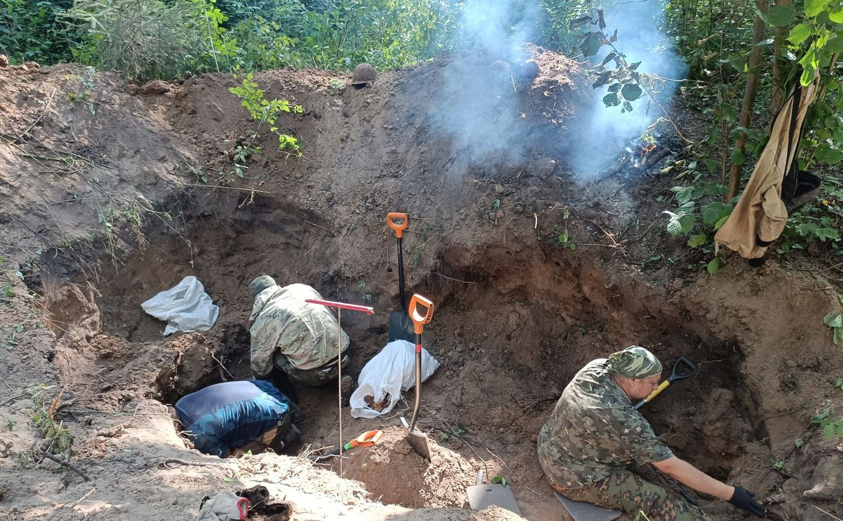 В Тульской области найдены останки 26 погибших красноармейцев