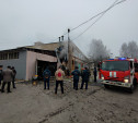 В тульском колледже на Рязанке сгорело складское помещение