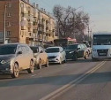 Лобовое ДТП едва не устроил в Туле спешащий водитель маршрутки