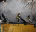Горевший дом на ул. Пушкинской в Туле тушили шесть пожарных расчетов