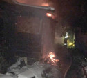 В новомосковской бане при пожаре сгорели два человека