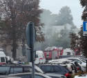 В Туле на улице Дзержинского загорелся частный дом