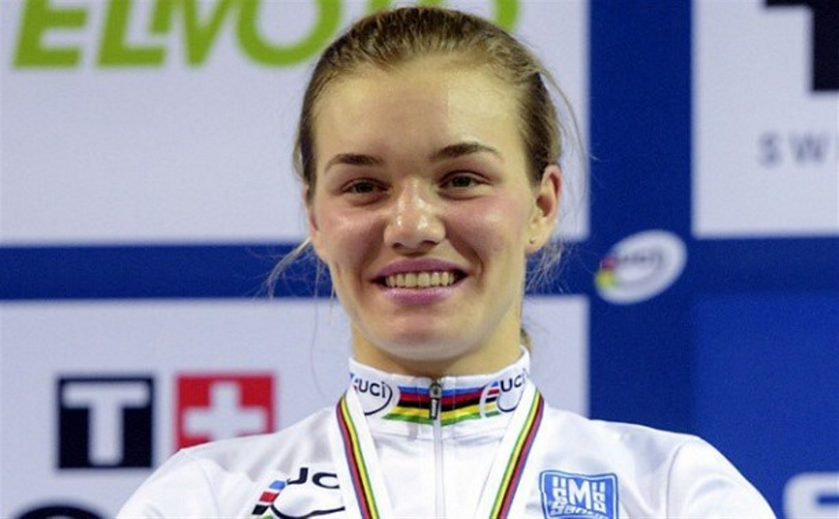 Тульская велогонщица завоевала золото в командном спринте на чемпионате Европы