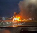 На трассе Тула — Новомосковск загорелся Peugeot