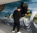 В подземном переходе в центре Тулы ко Дню Победы обновили граффити 