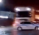 В Новомосковске грузовик столкнулся с машиной ДПС