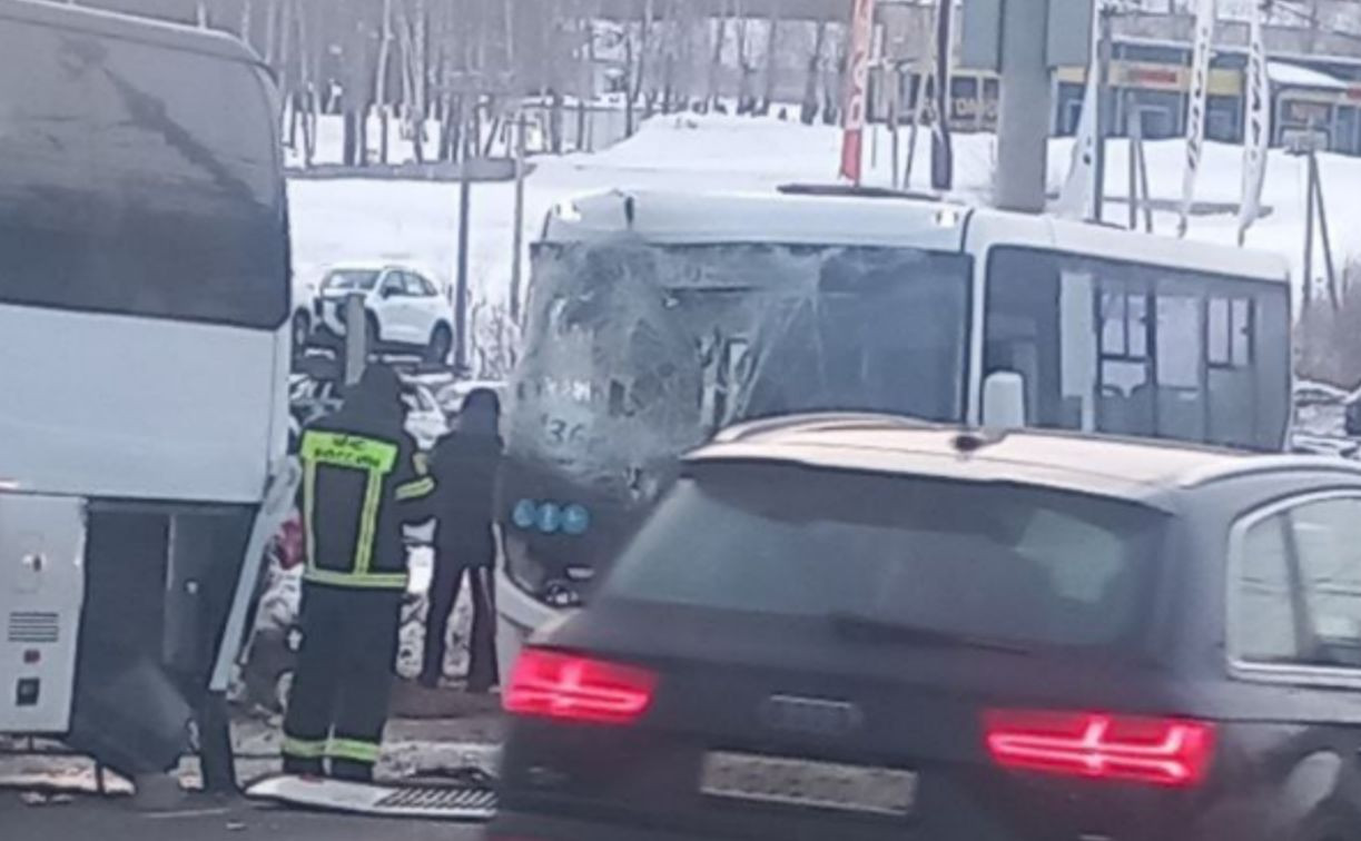 В ДТП с тремя автобусами в Заречье пострадали 12 человек - Новости Тулы и  области. Криминал - MySlo.ru