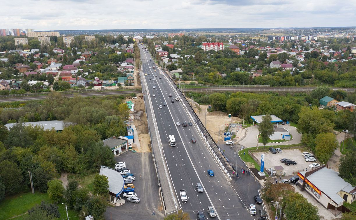 В Туле открыто движение по всем полосам Московского путепровода