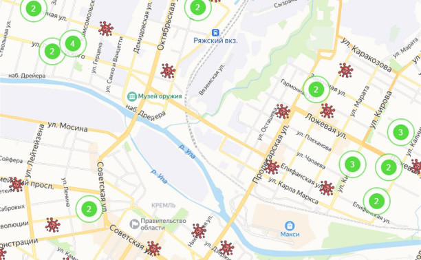 По каким адресам в Туле и области есть коронавирус: интерактивная карта 