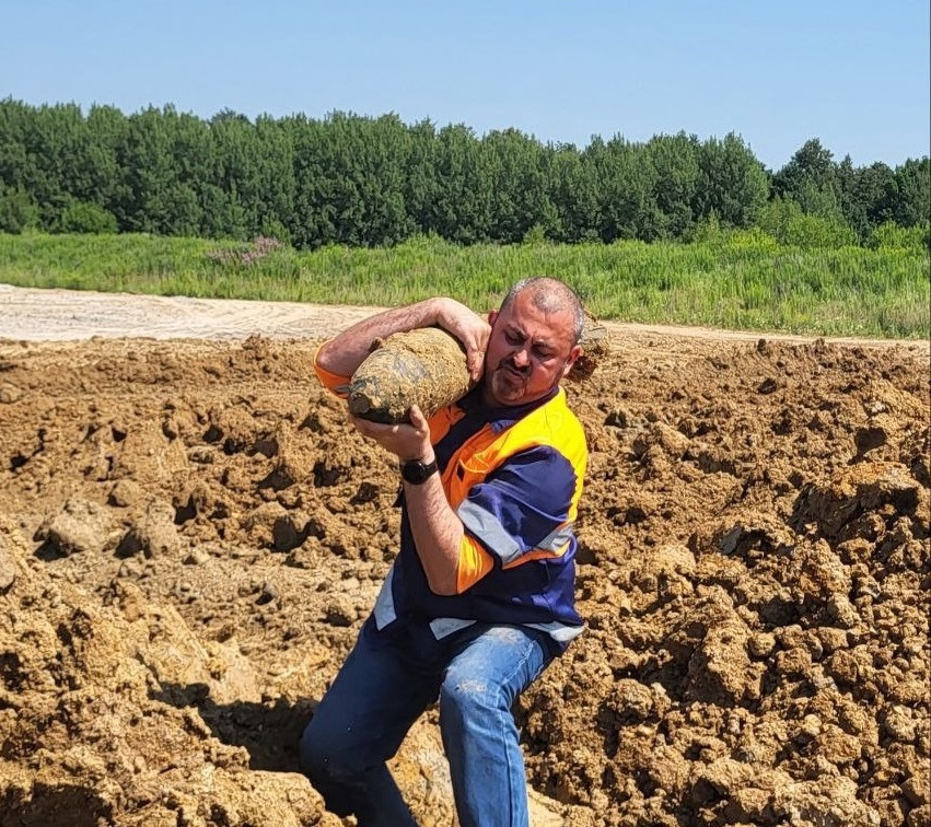 В тульской Гостеевке обнаружен минометный снаряд