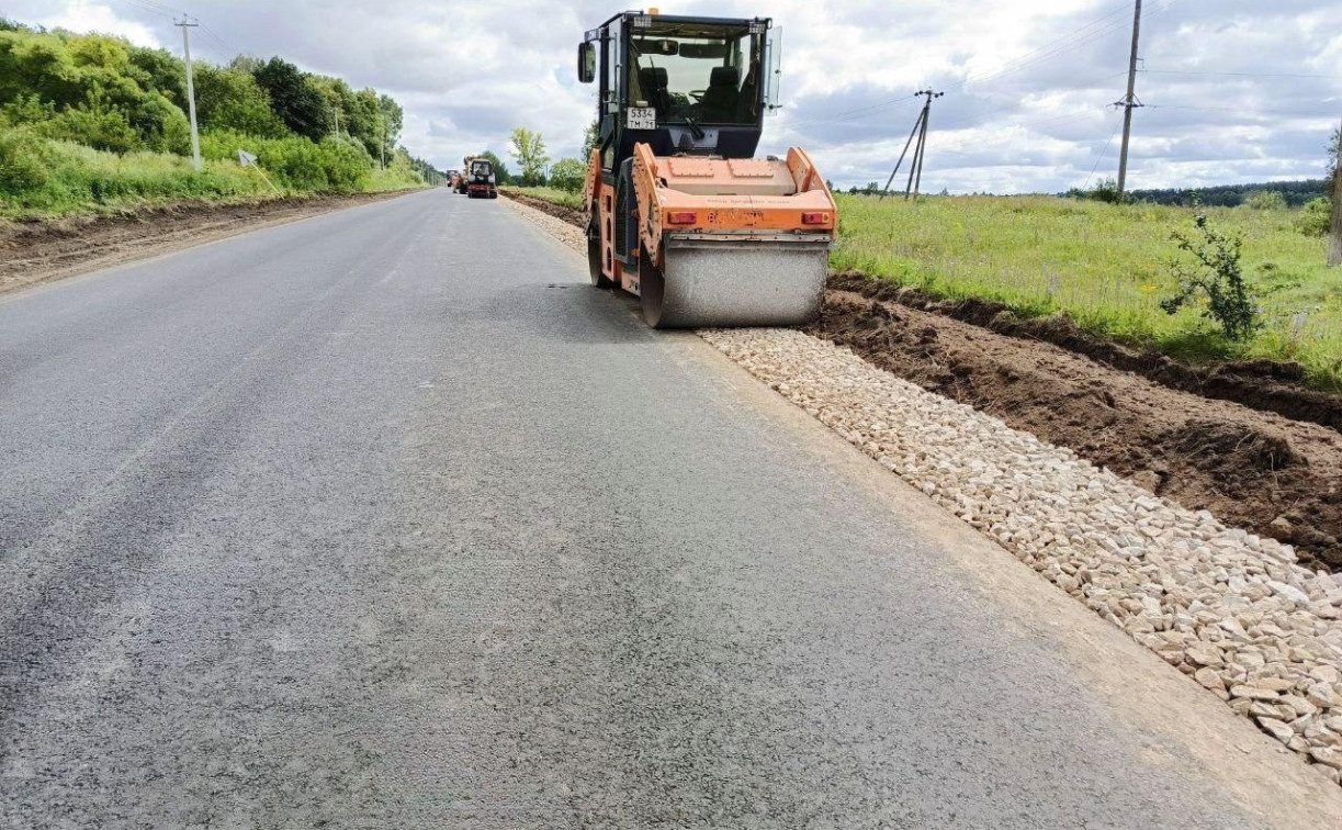 Ремонт дороги Чернь – Медведки обещают закончить к 1 сентября 