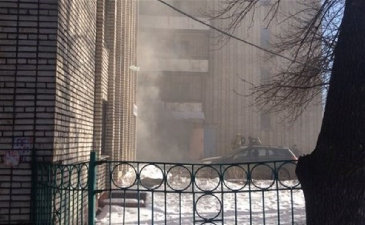 В Туле загорелось общежитие ТГПУ