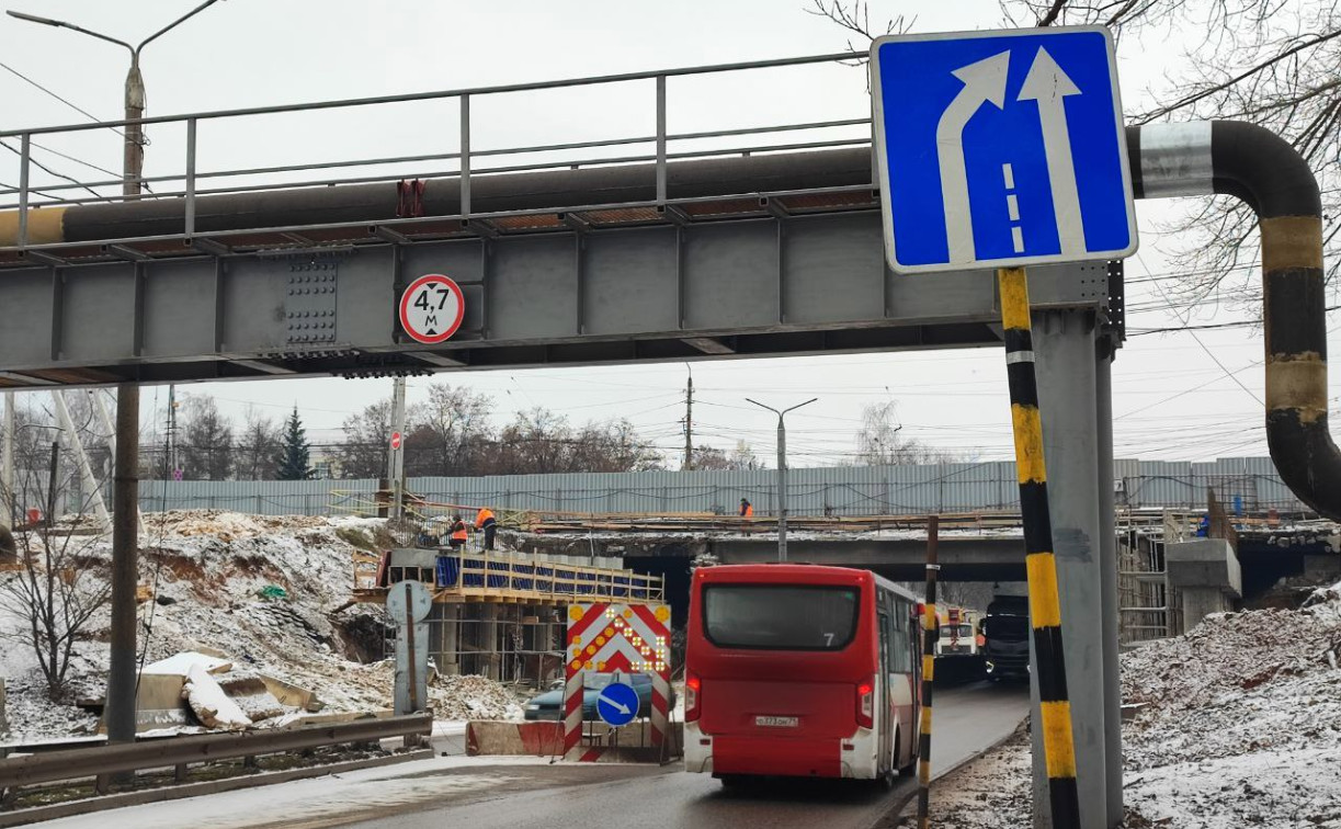 С 23 по 26 января под Орловским путепроводом ограничат движение транспорта
