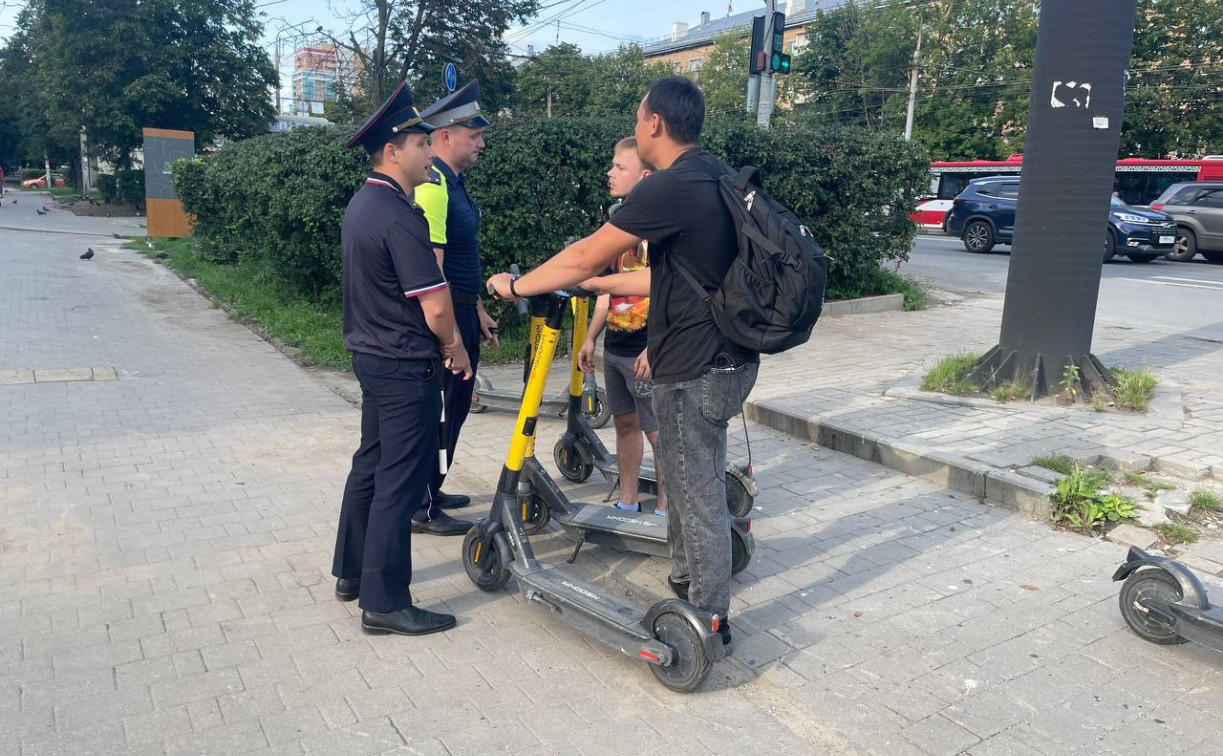 В Туле с начала года оштрафовали более 700 самокатчиков и велосипедистов