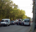 Из-за ДТП на улице Кирова в Туле образовалась большая пробка