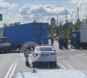 В Богородицке столкнулись три грузовика
