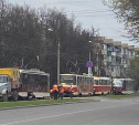 В Туле на ул. Металлургов встали трамваи